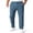 Blue, variant on COOFANDY Men' Chinos Pant Elastic Waist Trousers Slim Fit Casual Business Dress Pants Pull On Golf Pants