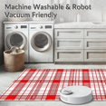 thumbnail image 5 of ODIKA 3'x5' Machine Washable Non-Slip Area Rug, Traditional Tartan Inspired with Distinctive Checked Motif High Traffic Rug with Pad, Red, 509436, 5 of 8