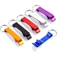 thumbnail image 1 of 6 abridores de botellas de cerveza coloridos, llavero de metal de primera calidad, abridor de botellas de bebidas para hombres, mujeres, pequeño y práctico, fácil de llevar, 1 of 5