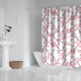 thumbnail image 2 of Pioneer Flower Floral Print Pattern Shower Curtain 72"x72" ,Bathroom Decorative Shower Curtains Set with 12 Hooks,Modern Waterproof Washable Shower Curtain, 2 of 6