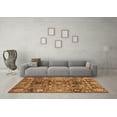 thumbnail image 3 of Ahgly Company Indoor Rectangle Abstract Brown Modern Area Rugs, 2' x 5', 3 of 4