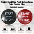 thumbnail image 4 of BINB ROAD Engine Start Stop Push Button Cover Trim Carbon Fiber Compatible with Land Rover Range Rover Discovery Jaguar XJ XK F-PACE XFL XEL,Red, 4 of 8