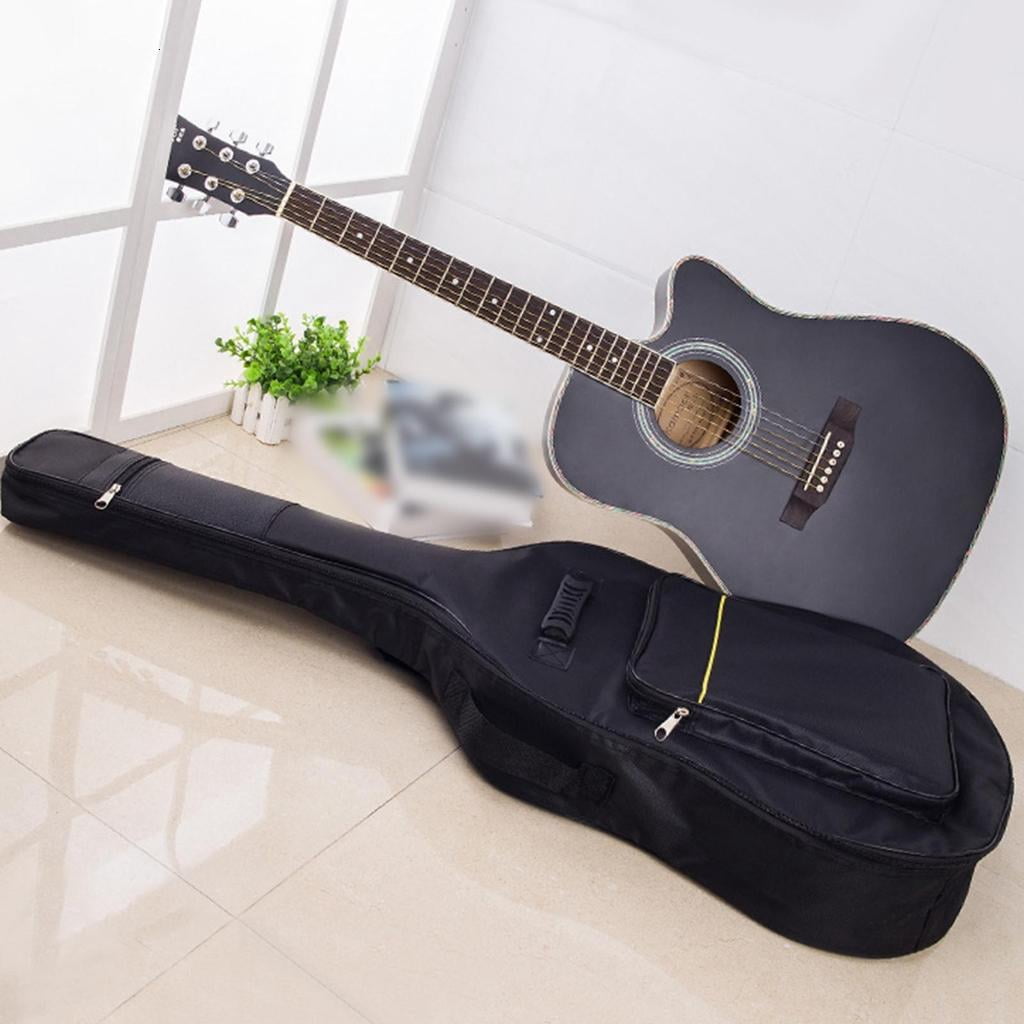 Yihuala Adjustable Shoulder Strap Guitar Case Gigs Bag 40/41inch Acoustic Guitar Carrying Bag Soft Pad Guitar Case Bag Enduring