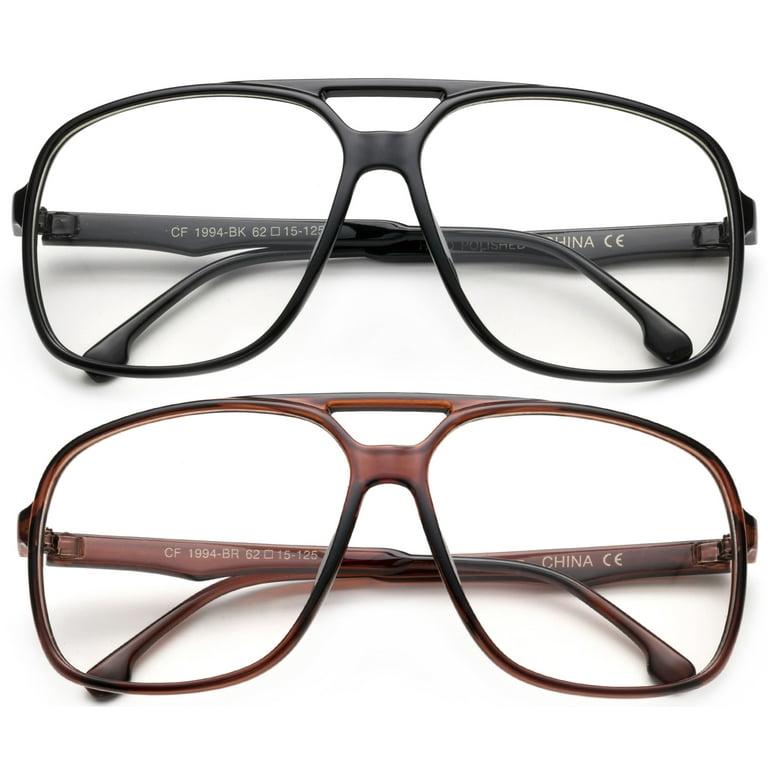 Oversized retro prescription best sale glasses