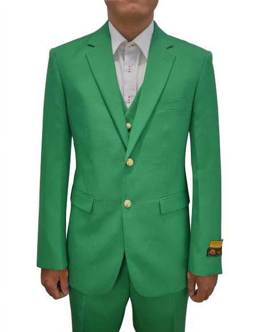 Yellow ~ Gold Zoot Suit With Matching Vest By Alberto nardoni