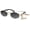 black, variant on Trendy Hexagon Sunglasses for Women - Sunglasses Womens Designer, Geometric Festival Sun Glasses with Chain