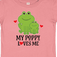 thumbnail image 4 of Inktastic My Poppy Loves Me Grandson Frog Boys Baby T-Shirt, 4 of 5