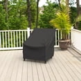 thumbnail image 2 of Ltrototea Patio Chair Covers for Outdoor Furniture Waterproof 2 PACK, Lawn Chair Covers 210D Heavy Oxford Cloth, Large Covers for Lounge Lawn Deep Seat Black,27"W x 31"D x 40"H, 2 of 10