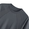 thumbnail image 5 of hoksml Men's Raglan Short Sleeve T Shirt Contrast Panel Seam Detail Soft Stretch Crew Neck Top for Gym Daily Street Casual Wear, 5 of 8