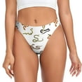 thumbnail image 1 of Fotbe Snake Tanga Sin Costuras para Mujer con Estampado – Panties Invisibles, Transpirables y Cómodos para Uso Diario-X-Small, 1 of 6