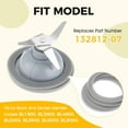 thumbnail image 4 of Blender O-Ring Gasket Seal, Replacement for Black and Decker Blender Gasket Rubber Seal Compatible with Black & Decker, Replaces 132812-07 (4 Pcs), 4 of 7