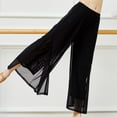 thumbnail image 4 of CKpwisy Womens Chiffon High Waist Palazzo Dressy Pants Summer Casual Baggy Palazzo Pants Flare Elastic Waist Trousers with Pocket Fashion 2025, 4 of 4