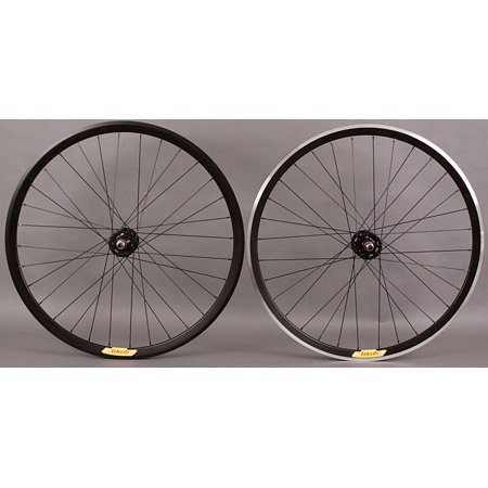 Velocity Deep V BLACK Fixed Gear Track Bike Singlespeed Wheels Wheelset DT