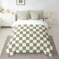 thumbnail image 2 of Erosebridal Plaid Square Bed in a Bag Full size,Geometric Buffalo Bed Set,Checkered Decor,7pcs, 2 of 5