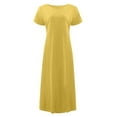 thumbnail image 4 of Robe Midi Décontractée à Manches Courtes et Manches Courtes pour Femmes, 4 of 5