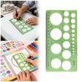 thumbnail image 1 of Drawing Stencil Geometric Template with Various Round Hole Sizes, 1 of 5