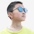 thumbnail image 6 of LotFancy 2 Round Sunglasses for Unisex Child Kids Girl Boys, Blue Lens, 6 of 7