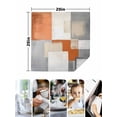 thumbnail image 5 of nqOlkjepod Abstract Orange Grey Cloth Napkins Set of 6 Reusable Dinner Napkins, Vintage Simple Color Blocks Cocktail Napkin Washable Table Napkins for Wedding/Holiday Party/Baby Shower 20"x20", 5 of 8