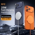 thumbnail image 3 of Qi2 Certified Magnetic Wireless Charger, 25W Fast Charging, Aluminum & Tempered Glass Pad with 4ft Cable, for iPhone 17/16/15/14/13, Galaxy S24, 3 of 23