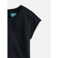 thumbnail image 2 of Wonder Nation Girls Ruffle Hem Top with Short Sleeves, Sizes 4-18 & Plus, 2 of 3