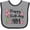 Heather and Black, variant on Inktastic Happy Birthday, Mom Pink Flowers Boys or Girls Baby Bib
