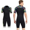 Wetsuit Men Women 1.5mm Neoprene Warm Shorty Sleeve Cold Water Diving