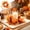 A, variant on Thanksgiving And Halloween Candleholder Wreath Artificial Fall Harvesting Decorative Maple Leaf Candleholder And Pumpkin Wreath