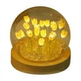 thumbnail image 2 of Luz de Noche de Tulipanes Hecha a Mano DIY TulipáN NiñA Sala de Estar Luz de Noche Luz de Escritorio LáMpara de RomáNtico-Amarillo, 2 of 10