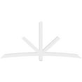 thumbnail image 2 of 96"W x 44"H x 4"D x 4"F, 11/12 Pitch, Alberta Architectural Grade PVC Gable Bracket, 2 of 8