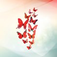 thumbnail image 3 of 12pcs Simulation Wall Stickers Creative PVC Wall Decals DIY Home Decor for Kitchen Living Room Bedroom (Red), 3 of 8