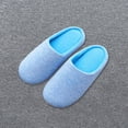 thumbnail image 5 of Tnobhg 1 Pair Winter Slippers Unisex Couple Slippers Homewear Anti-slip Plush Soft Thick Warm Soft Thick Soles Slient Slide Flat Floor Shoes, 5 of 7