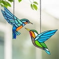 thumbnail image 1 of Home Decorations for Living Room, Suncatcher for Window, Hummingbird Hanging Decoration Colorful Hummingbird Suncatcher Window Hanging Acrylic Crafts Home Decoration, Suncatchers for Windows, 1 of 9