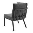 thumbnail image 6 of Lounge Chair, Aluminum, Metal, Steel, Grey Gray, Modern Contemporary Urban Design, Outdoor Patio Balcony Cafe Bistro Garden Furniture Hotel Hospitality, 6 of 7