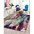 thumbnail image 3 of Unique Loom 3140969 9 x 12 ft. Sunset Chromatic Rectangular Rug, Multi Color, 3 of 10
