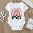 thumbnail image 2 of TAIAOJING Mama and Mini Shirts Clothes Letter Girls Rainbow Boys Sleeve Family Baby For Outfits And Me Romper Mommy Summer Short Bodysuit Girls Romper&Jumpsuit, 2 of 9