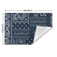 thumbnail image 3 of LNWH Traditional Ethnic Art Pattern Placemats, 4 PCS Heat Resistant Washable PVC Table Mats, 18"x12", 3 of 6