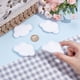 thumbnail image 4 of 8 nubes de fieltro blancas para decoración, adornos de fieltro, nubes de lana para colgar en la pared, nubes pequeñas., 4 of 7
