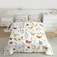 thumbnail image 3 of Manfei Vintage Butterflies Bedding Comforter Set,Rustic Framhouse Cabin Twin Comforter Sets,White Brown Bedding Set For Girls,Ultra Soft Home Decor Reversible,2-Piece, 3 of 9