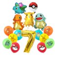thumbnail image 3 of Birthday Party Decoration Party Supplies Tableware Banner Set Pikachu Sticker Baby Balloon Kids Birthday Favors, 3 of 5