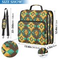 thumbnail image 2 of FORMRS Zipper Binder with Shoulder Strap 2-inch Ring 500 Sheet Capacity File Bag, Geometric Patterns, 2 of 5