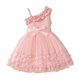 thumbnail image 1 of Vestido de Fiesta de Niñas Pendiente Hombro Mariposa Impresión Maxi con Cintura, 3D Adornado Vestido de Niño Pequeño para Vacaciones Y Ocasiones Especiales, 1 of 9