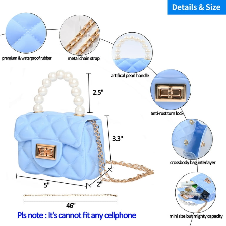 Pearl Chain Shoulder and Crossbody Bag Strap / Handbag Strap for Designer Bags / Purse Strap / Chain Strap / Handbag Handle