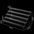 thumbnail image 2 of WinWay 2-5 Layers Acrylic Ladder Display Stand Perfume Doll Transparent Storage Rack,5 layers 35cm, 2 of 8