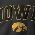 thumbnail image 4 of Men's Colosseum Charcoal Iowa Hawkeyes Arch & Logo Crew Neck Sweatshirt, 4 of 4