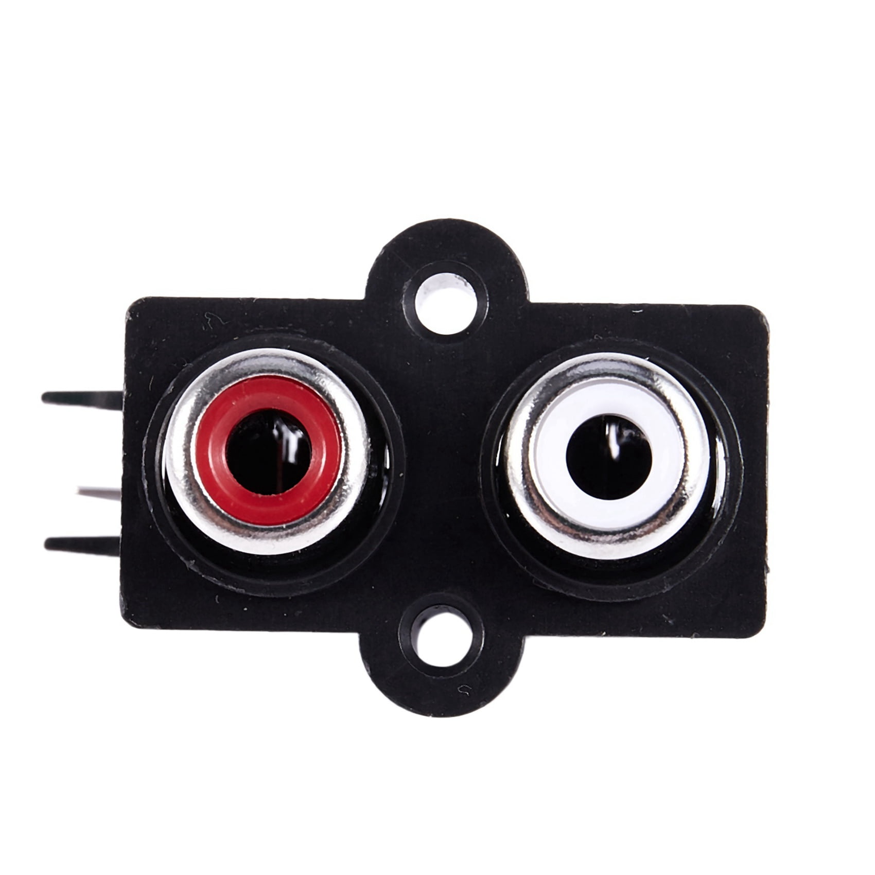 Unique Bargains Métal Panneau Monter RCA Femelle Connecteurs Adaptateur Ton Argent 20 Pcs