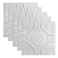 thumbnail image 1 of Great Lakes Tin Rochester Gloss White 2ft x 2ft Nail Up Ceiling Tiles (5 Pack), 1 of 6