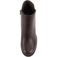 thumbnail image 4 of Soda Women’s Thumb Lug Sole Chelsea Ankle Boots (Brown, 8), 4 of 5