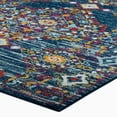 thumbnail image 3 of Entourage Khalida Distressed Vintage Floral Lattice 5x8 Area Rug Blue Orange Yellow Red, 3 of 7