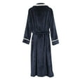 thumbnail image 4 of Luxalzxs Flannel Nightgowns for Women Shawl Collar Robes Winter Long Nightgown Bathrobe Thicken Thermal Robe with Belt Pockets, 4 of 5