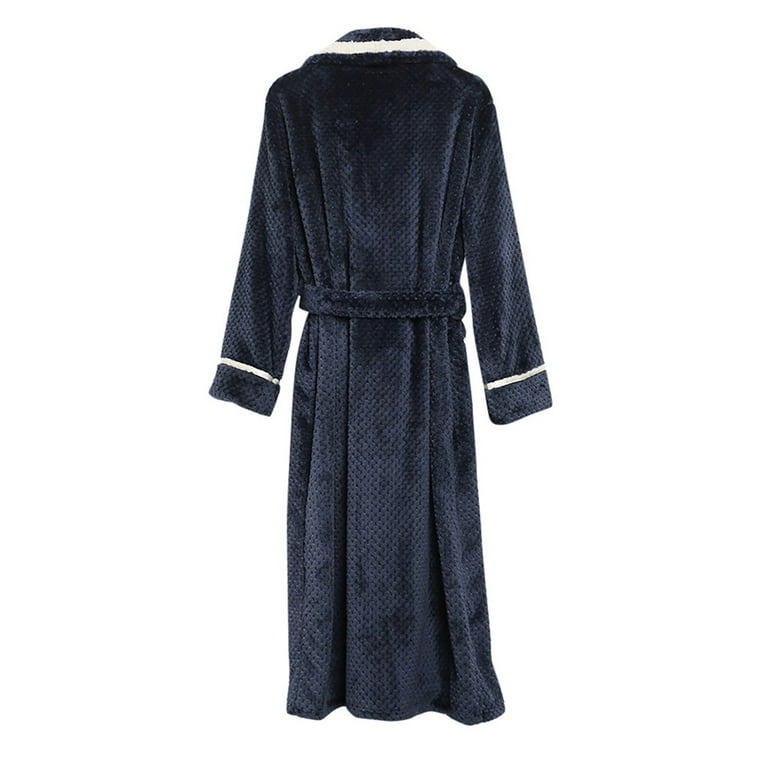 ITSAME Womens Fleece Robes, Keep Warm Solid Color Lengthening Ladies Bathrobe Homewear Navy XL - Walmart.com ITSAME Womens Fleece Robes, Keep Warm Solid Color Lengthening Ladies Bathrobe Homewear Navy XL - Walmart.com